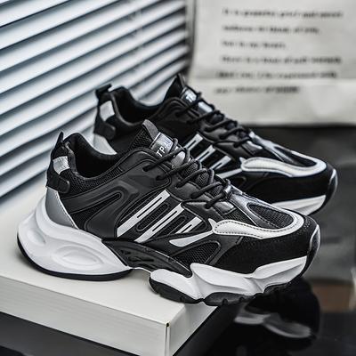 Atmungsaktive Stoßdämpfungsschuhe Herren Klassische Laufschuhe Leichte Leder-Sneaker Herren Bequeme Outdoor-Sportschuhe