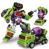 NBK Transformation Movie Toys GT Devastator Combination 6 in 1 Excavator Rescue Scraper Hook Action Figure Robot Car Model Kids