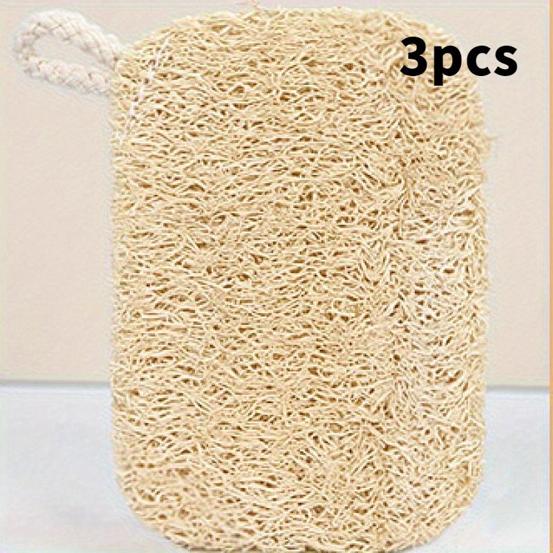 3PC Loofah Dishcloth, Pot Brush, Bowl Cleaner, Kitchen Cleaning Cloth, Green Loofah Pulp Cloth, Pot Brush