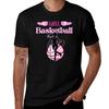 Girl Basketball Pink Tshirt Soft Casual Short Sleeve Cotton Tee