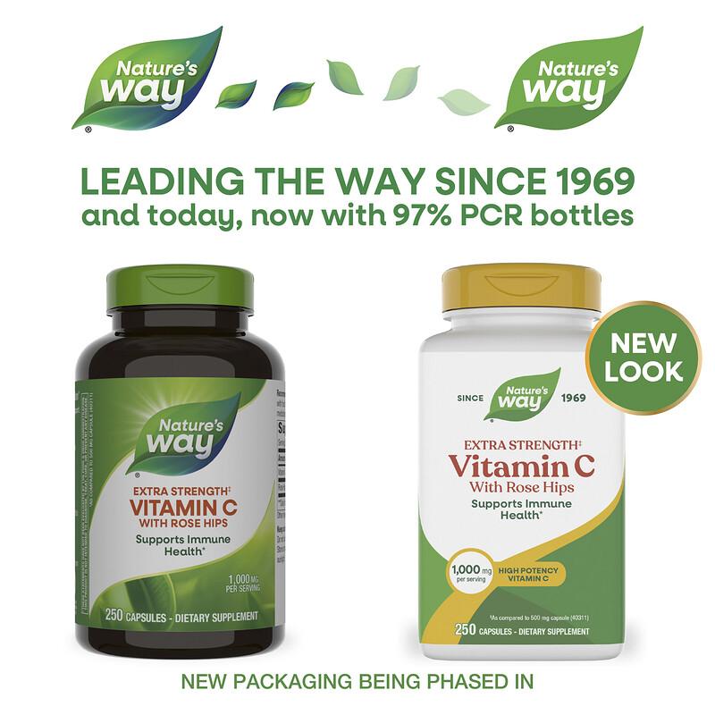 Vitamin C with Rose Hips, 250 Capsules