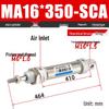 Mini Stainless Steel Pneumatic Cylinder MA Series (16-40mm Bore, 50-200mm Stroke)