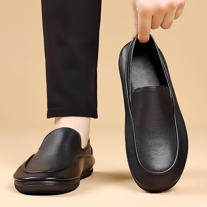 Mode Kuhleder Mode Freizeitschuhe für Herren Hohe Qualität Einfarbig Weiche Sohle Businessschuhe Männlich Sommer Herbst Designer Loafer Mann