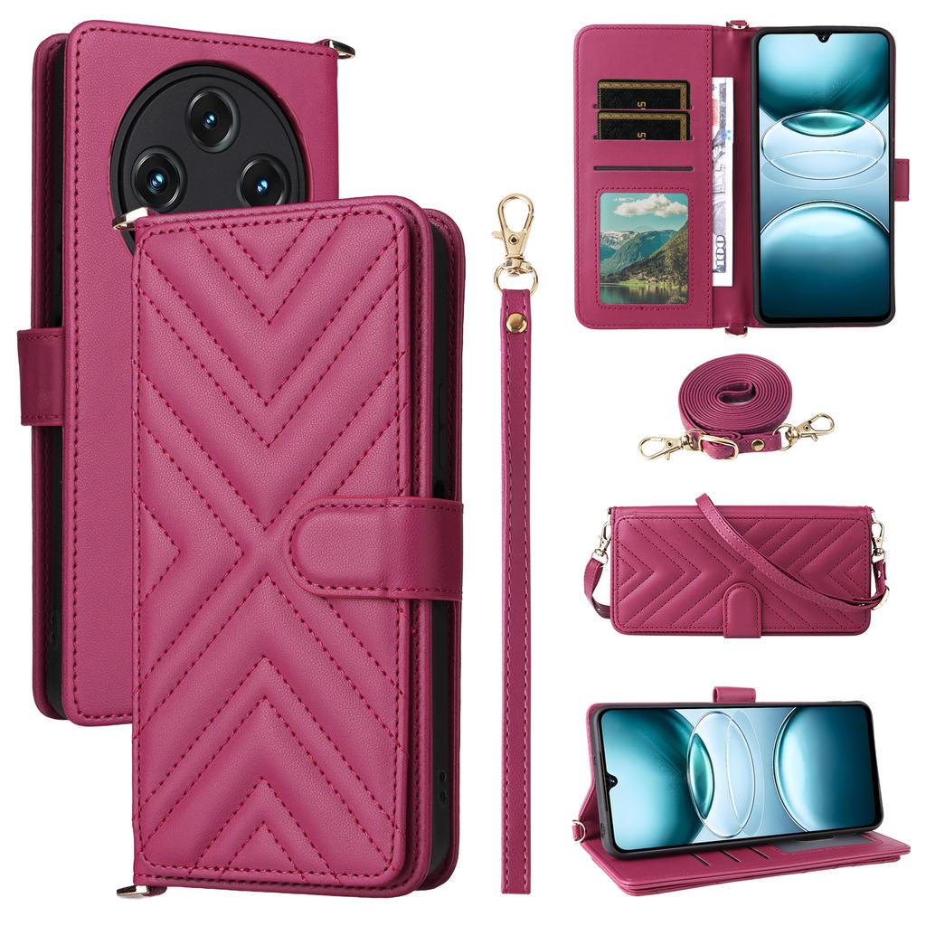 Stand Wallet Case with Shoulder/Wrist Strap For Umidigi G100A/G100 5G/G100 Leather Phone Cover