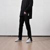 Mens Black Slim Straight Jeans Streetwear Vibe Loose Fit Casual Daily Wear Youth Fashion