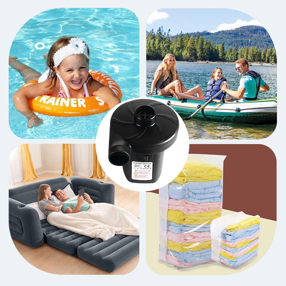 2 In 1 Air Filling Inflator 220V Air Extraction Pump with Nozzles Household Lightweight Multipurpose for Mattress Swimming Pool