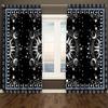 2-Piece Card reading Starry Sky Semi-Sheer Curtain Set - Polyester   Machine Washable   Rod Pocket Design For Bedroom & Living Roo