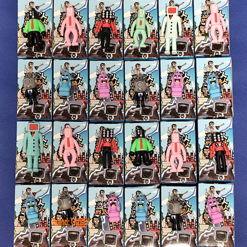 Skibidi Toilet Figurines Blind Box SetAction Figures Toys Game Character Card Model Kawaii Anime Collection Dolls Kids Gifts