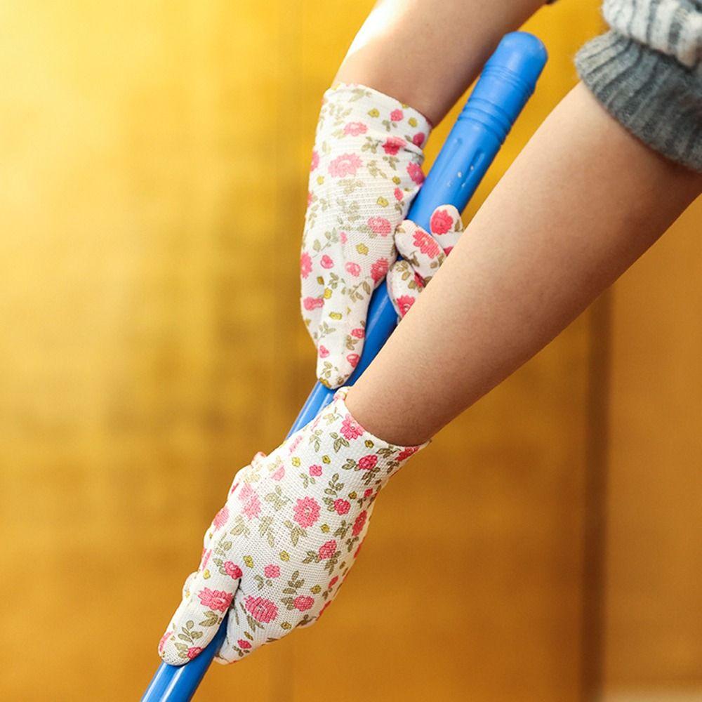 Breathable Material Gardening Gloves Wear-Resistant Rubber Gloves Durable Work Gloves Garden Use