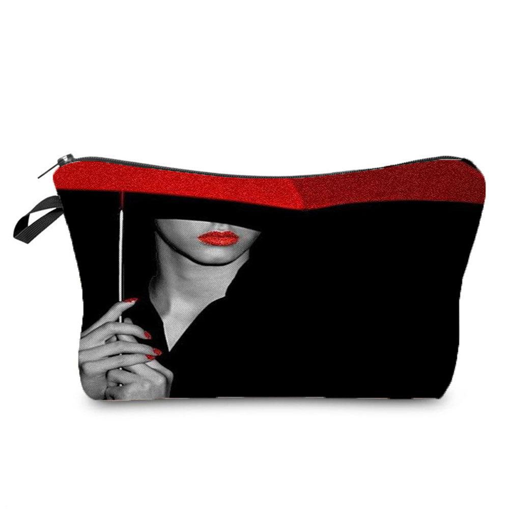 Women Creativity Print Cosmetic Bag Toiletries Organize Travel Storage Case 6691 KTB