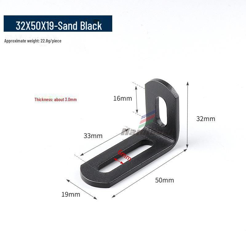 Stainless Steel Adjustable L-Shaped 90° Angle Bracket Connector