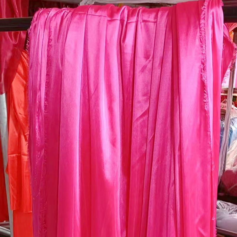 Burgundy Wedding Stair Handrail Drapes with Pull Flower Banners