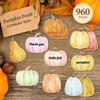 12-Piece Set of Cute Pumpkin Sticky Notes, Creative Halloween Shaped Sticky Notes, Strong Adhesion, High Aesthetic Appeal, Tearable, Conve