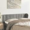 VidaXL Headboard with Ears Light Grey 147x23x78-88 Cm Velvet3117192