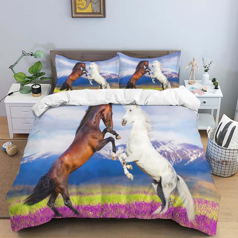 3D Bed set Beautiful Beach Bedding Bed Sets Modern Quilt Cover+pillowcases Winter California King Bedding Sets Jogo De Cama Bed