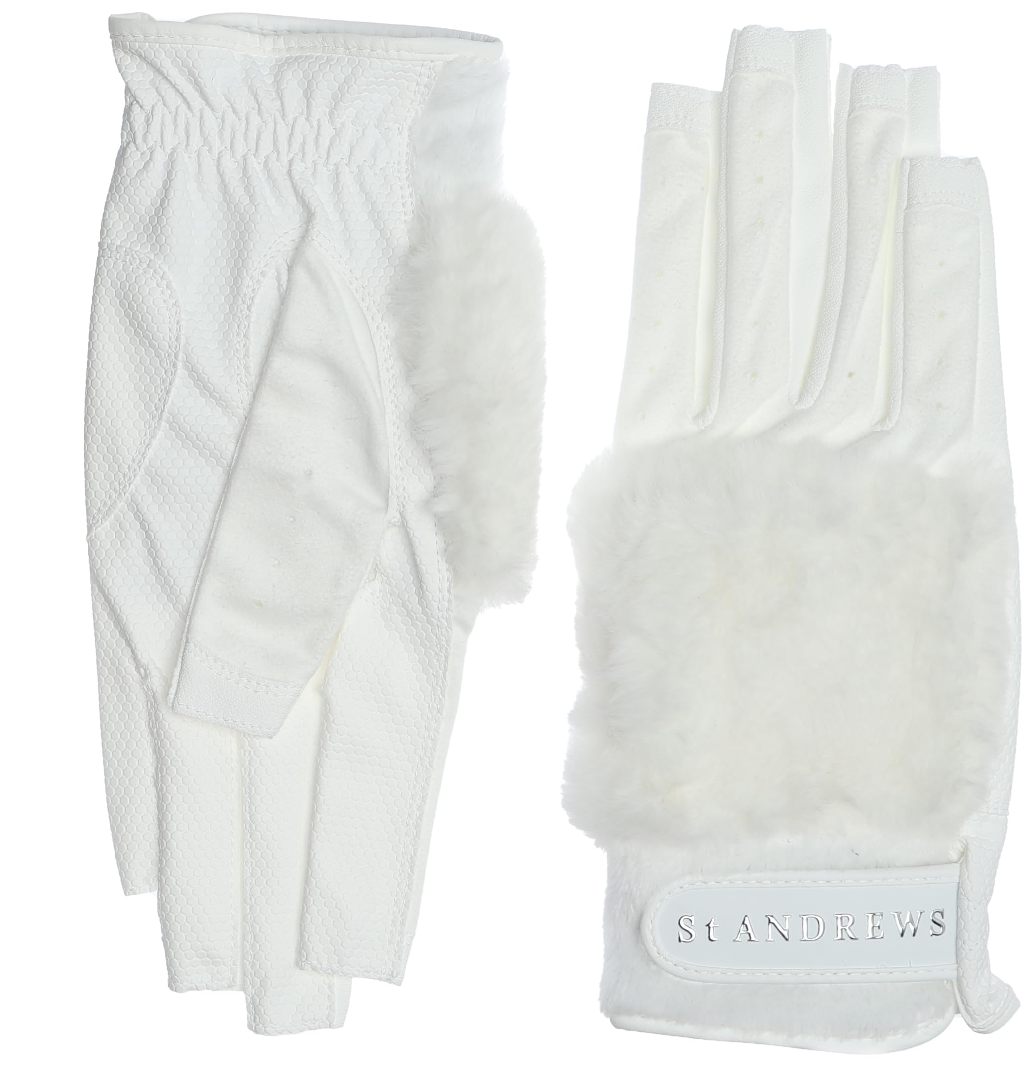 

gloves Golf gloves SS [St. Andrews] Women s (with pom-poms, nail-through specification) / / 042-3285002 030_White (17~18cm)