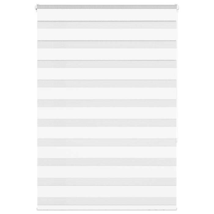 VidaXL Store Zèbre Blanc 100x150 Cm Largeur Du Tissu 95,9cm Polyester, Store À Enrouleur Zébré, Store Zébré Pour Fenêtre, 4014755