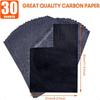Carbon Paper for Tracing Graphite TransferPaper PSLER 30 Pcs Black Graphite Paper for Tracing Drawing Patterns On Wood Projects