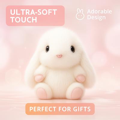 Cute Furry Rabbit Keychain Key Rings Holder Decorations Bag Pendants Lovely Gift Accessories