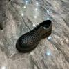 Support the New Ciphertext Men's Pure Leather Casual and Comfortable Woven Men's Shoes High Quality Fashion Versatile Business European Goods Handsome