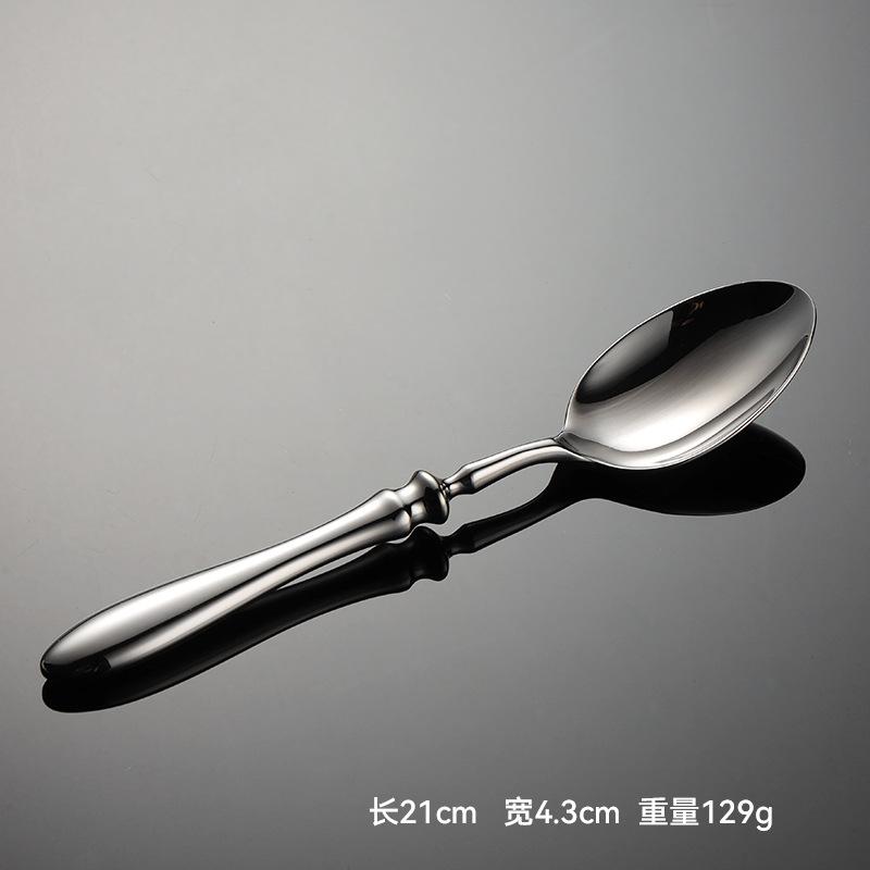 Forged 304 Stainless Steel High-value Gourd Handle Heavy Western Food Knife, Fork and Spoon Hotel Tableware Housewarming