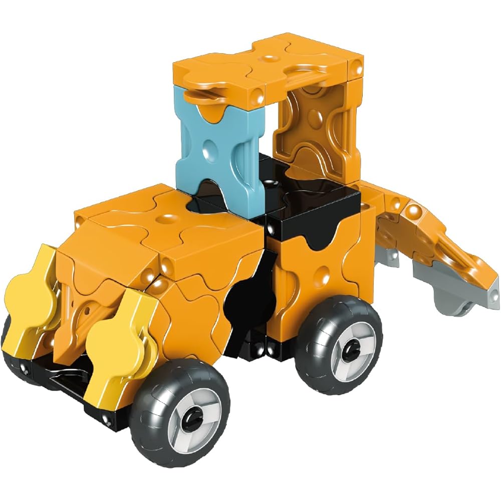 Yoshiritsu LaQ Hamacron Constructor Working Vehicles Set 130 Pieces Plus 10 Special Pieces Building Toy