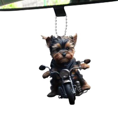 Dog Car Decoration, Car Mirror Decoration Dog | Decorative Car Accessories, 2D Acrylic Track