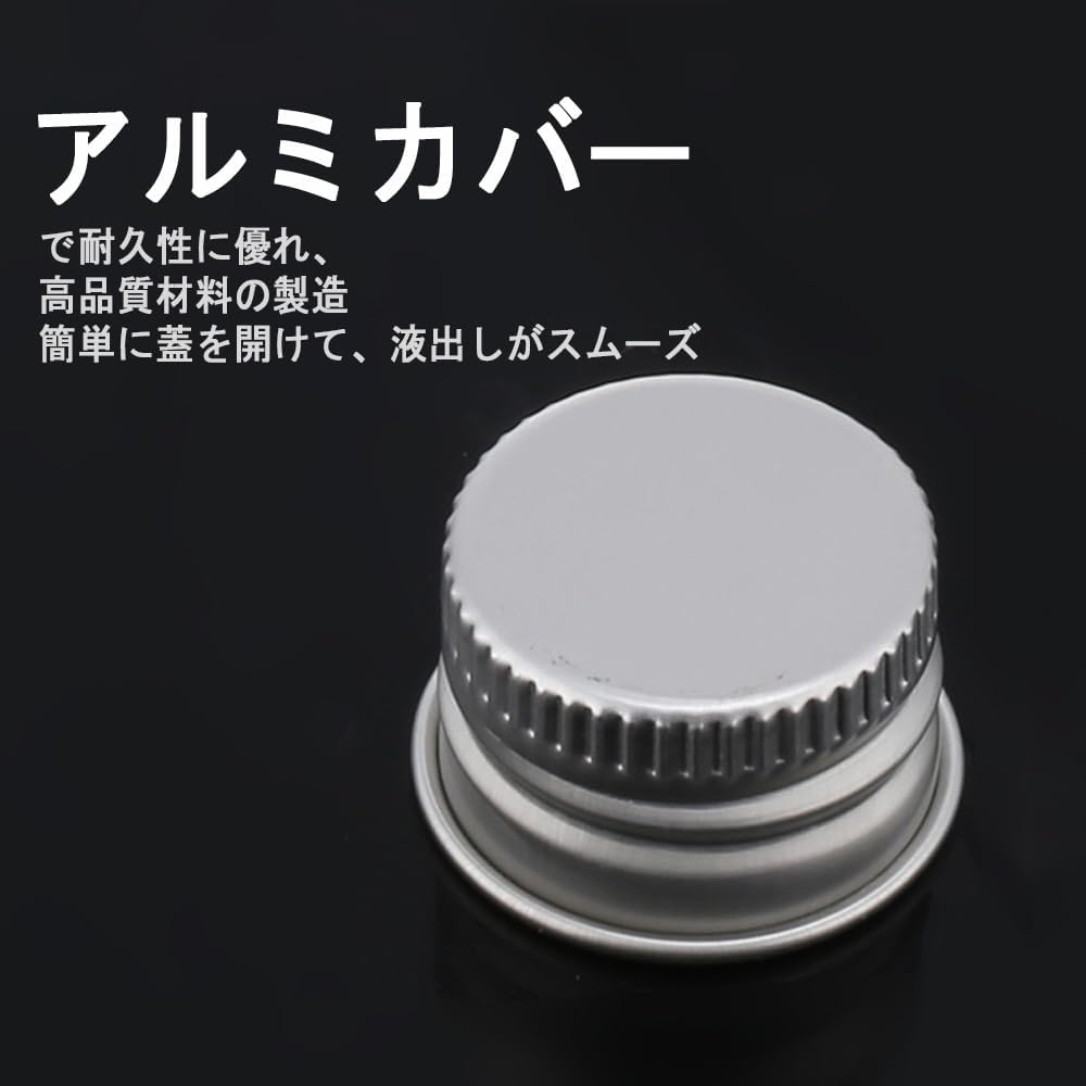 LIMUNJIZ Travel Bottles Set 10pcs 30ml Clear Plastic Containers with Aluminum Caps for Liquids