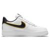 Nike Air Force 1 07 LV8 Metallic Swoosh Pack - White Metallic Gold Men Sneakers Black DA8481-100