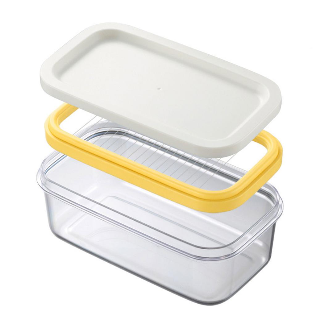 Butter Cheese Storage Box Airtight Food Container Rectangular Fresh Keeping Kitchen Organizer for Home Office Picnic