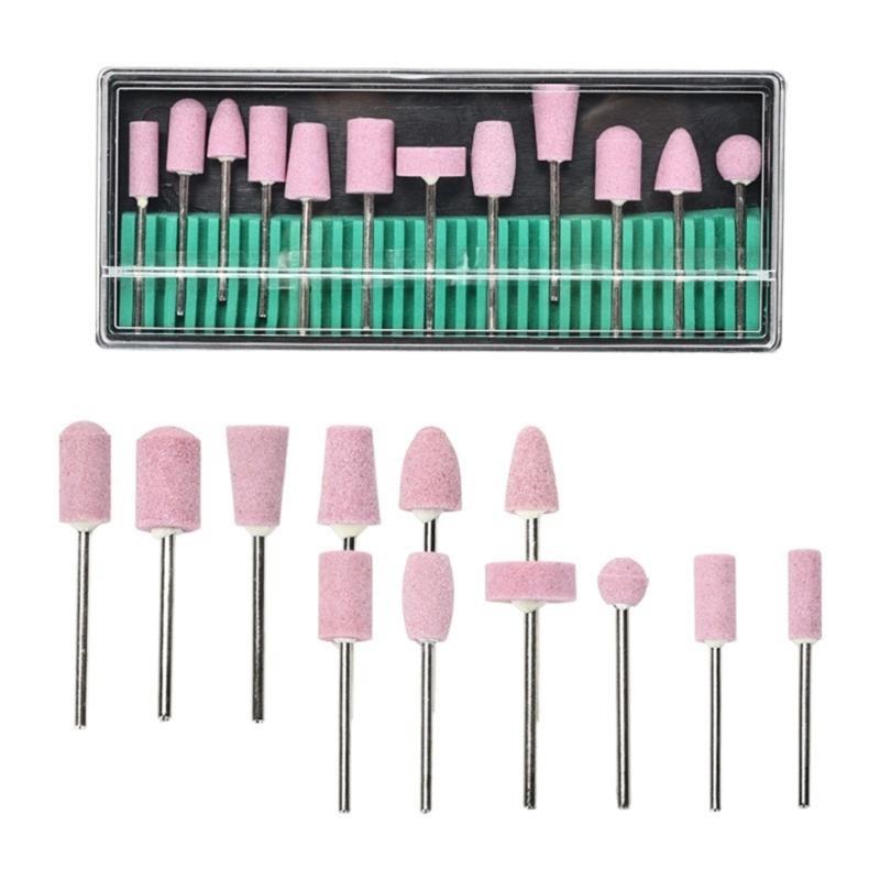 

12Pcs Nail Drill Bits,3/32 Acrylic Nail Bits Set,Nail File Bits Nail Art Tools for Electric Manicure Drill Machine 1