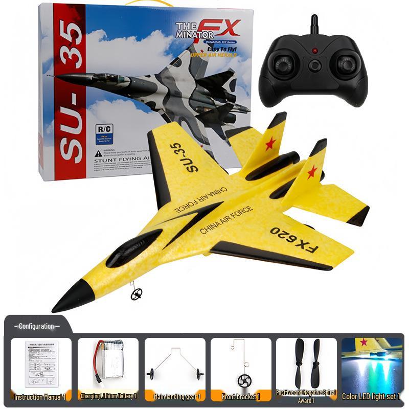 

FeiXiong FX-620 SU35 Літак-планер з пінопласту з дистанційним керуванням, стійкий до падінь. Single Battery Version