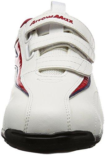 Fukuyama Rubber 3-Piece Magic Safety Sneakers, Arrow Max #61, Red, Size 25.5cm