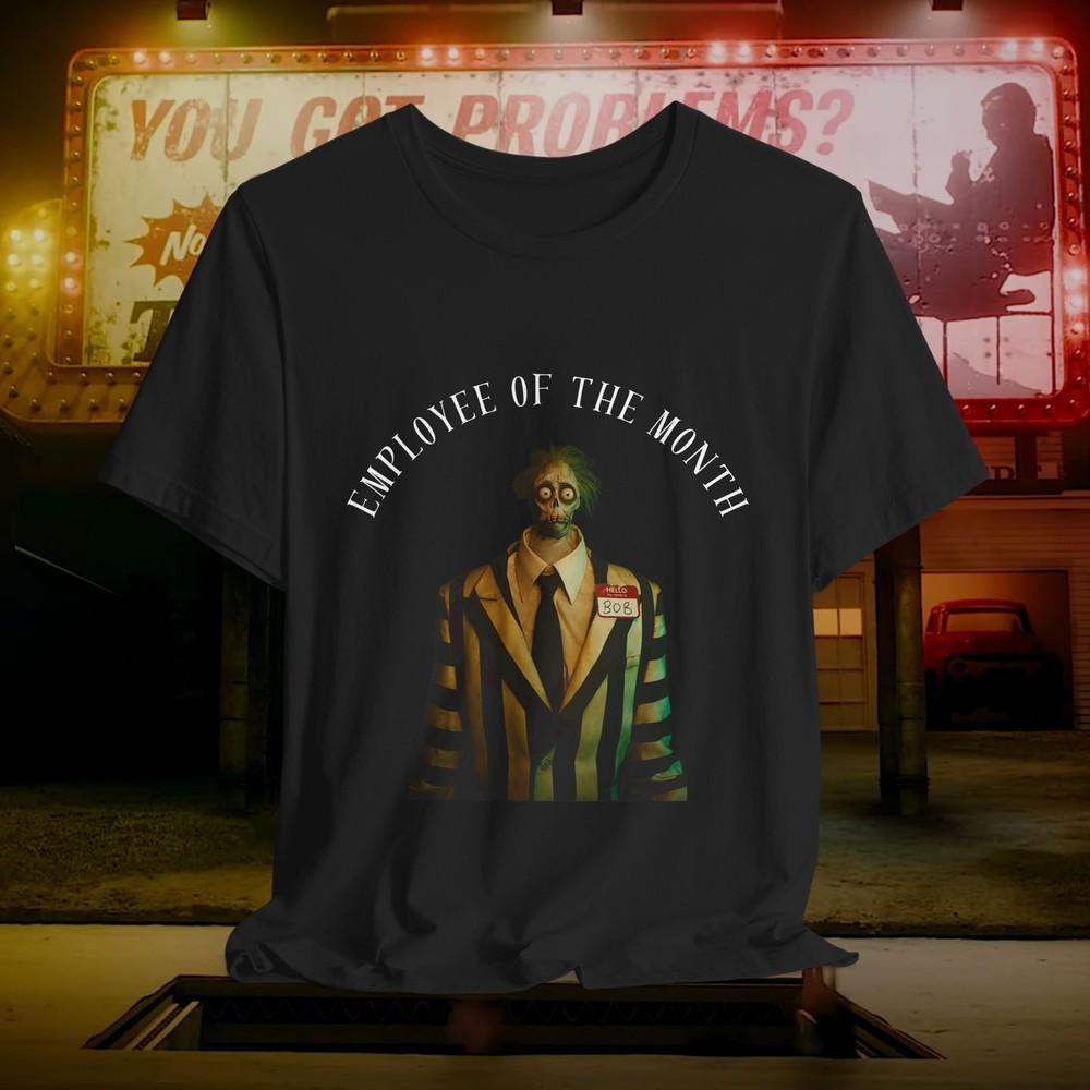 Hello My Name Is Bob Inspired By Beetlejuice TShirt Employee Of The Month Bob S
