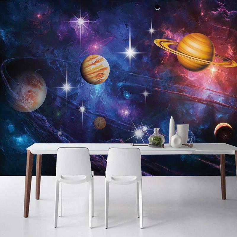 3D Wallpaper Universum Sternenhimmel Thema Poster Wandbild Kinder Zimmer Wohnzimmer Schlafzimmer Decke Tapete Wohnkultur