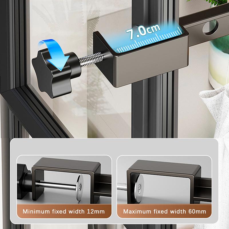 Складная Поворотная Черная Вешалка для Одежды Вешалки для Одежды Настенная Вешалка Сушилка Экономия Места Алюминиевая Организация Одежды