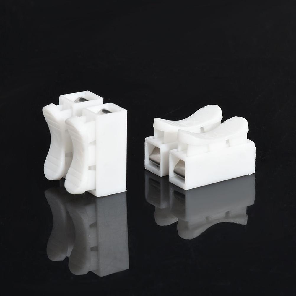 CH-2 Quick Splice Wire Connectors - Durable Spring Terminals for Easy & Safe Cable Connection, White