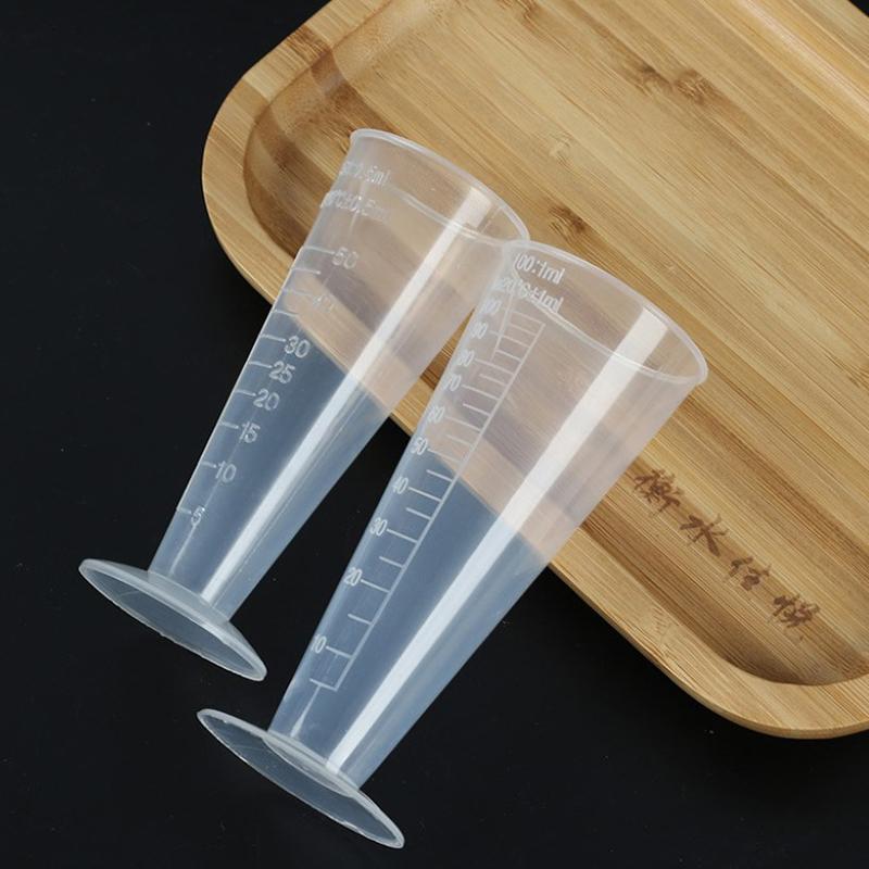 Vaso medidor de plástico transparente con escala, pico vertedor sin asa, recipiente para líquidos para suministros de barra de cocina
