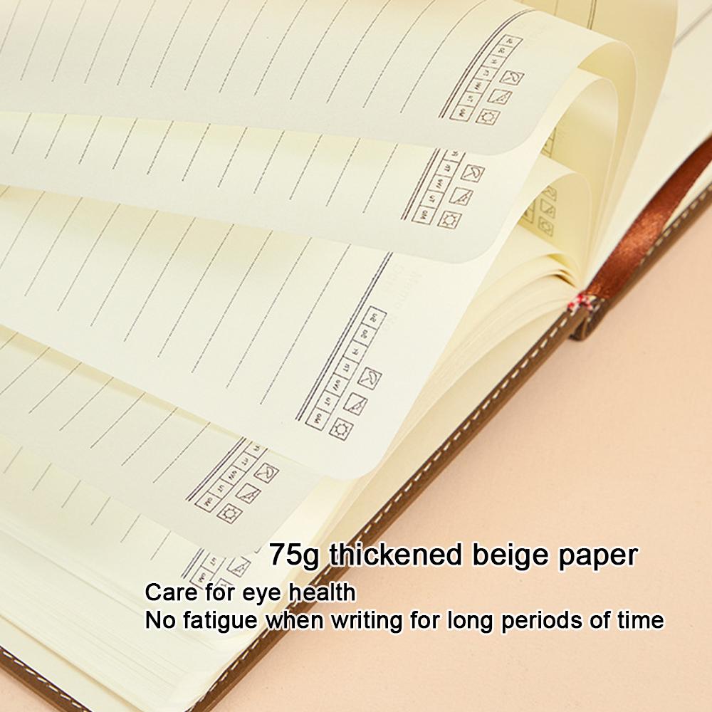 (Can engrave logo) A5 business lined notebook, student notepad, meeting minutes, diary, subject notebook, work plan