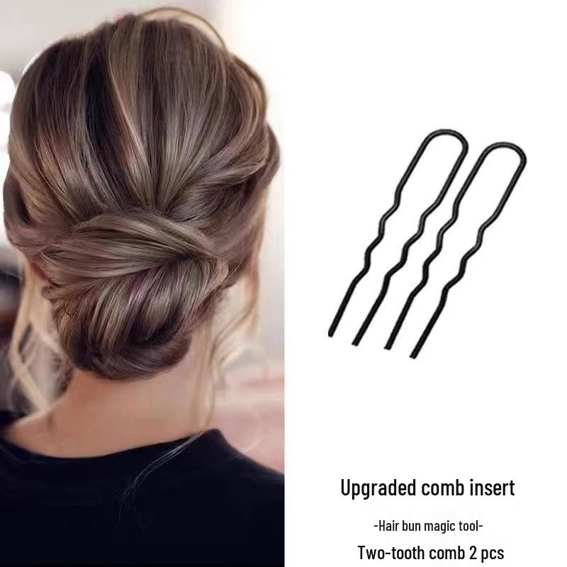 

Lazy Bun U-Shaped Hair Comb for Women s Updo Styling