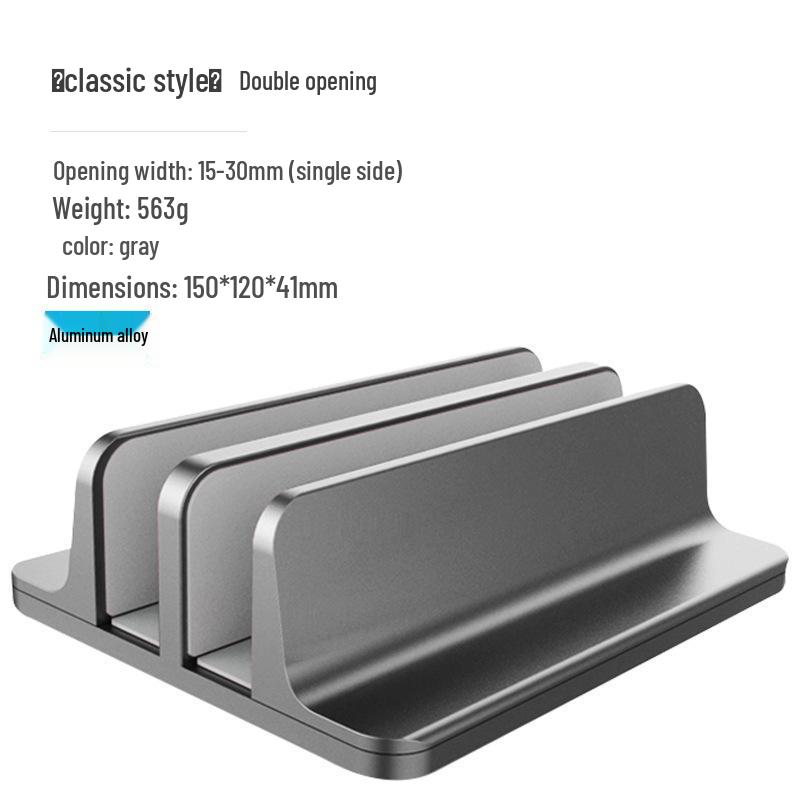 Vertical Metal Desk Storage Rack for Gaming Laptop, Macbook, iPad, and Tablets