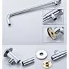 Shower Head Extension Arm Wall Mounted Stainless Steel Rainfall Extend Pipe Tube Shower Holder Base Bathroom Accessories