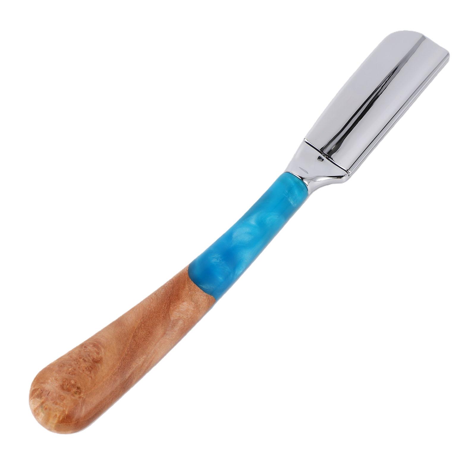

Straight Manual Beard Trimmer Holder Wooden Handle Zinc Alloy Salon Beard Trimmer Holder
