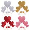 Heart Cake Topper: Bright Red, Perfect for Birthdays, Weddings, and Valentine's Day.