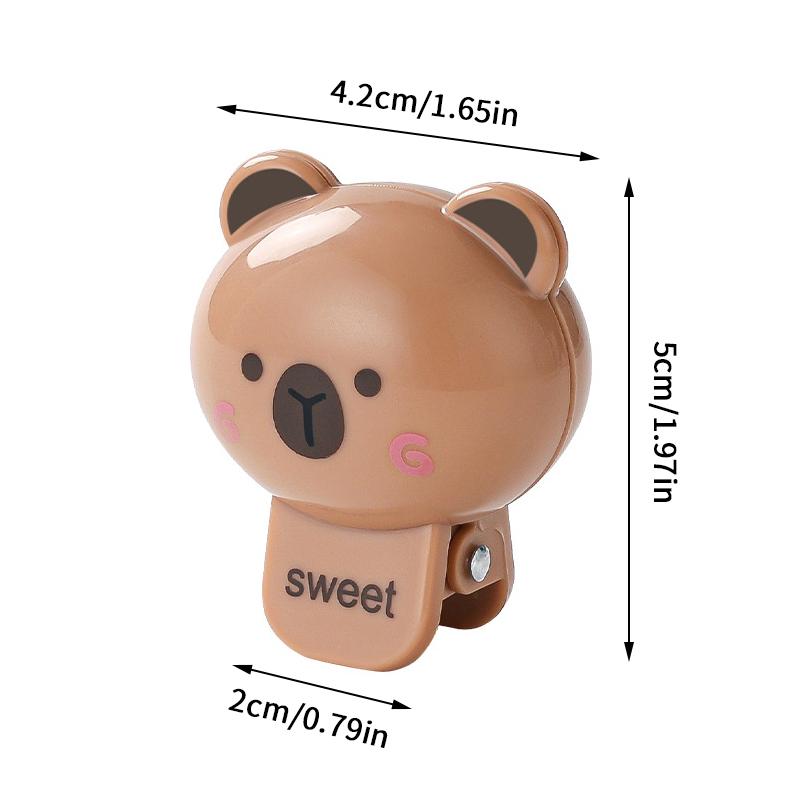 1/4 Pcs Animals Toothbrush Head Cover Clips Capibara Portable Electric Toothbrush Dustproof Head Protector Cap Household Travel