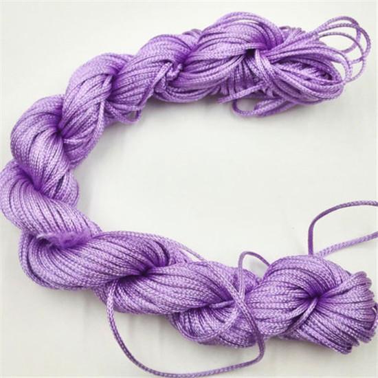 Nylon Cord Thread Chinese Knot Macrame Cord Bracelet Braided String DIY Tassels Beading For Shamballa Rope
