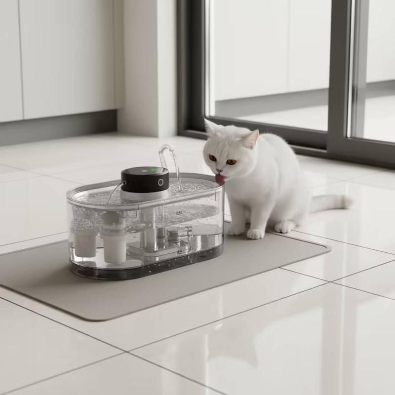 Cat Water Fountain Smart Automatic Cat Water Fountain Multiple Pets Easy to Clean for Cats, Feeding Station, Living Room