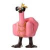Cute Resin Mid-Finger Duck Decorative Figurine Craft Gift Tabletop Duck Ornament Desk Decoration Funny Duck Statue Garden