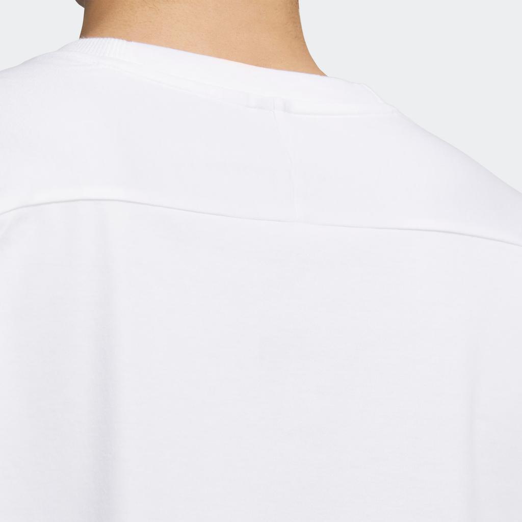 adidas Artist Collaboration Qi Baishi Series Casual Loose Fit Crew Neck Short Sleeve T-Shirt Men Tops White JF0791