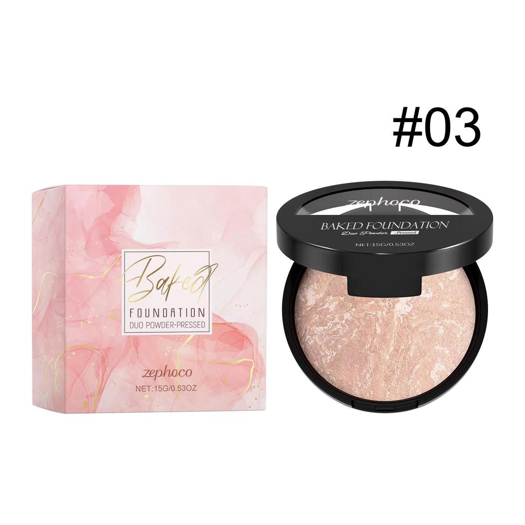 7 Colors Concealer Powder Long Lasting Oil Control Light Thin Makeup Setting Brighten Coverage Highlighter Portable Cosmetics